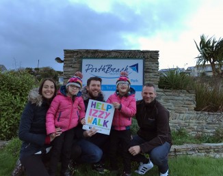 Porth Beach Help Izzy Walk