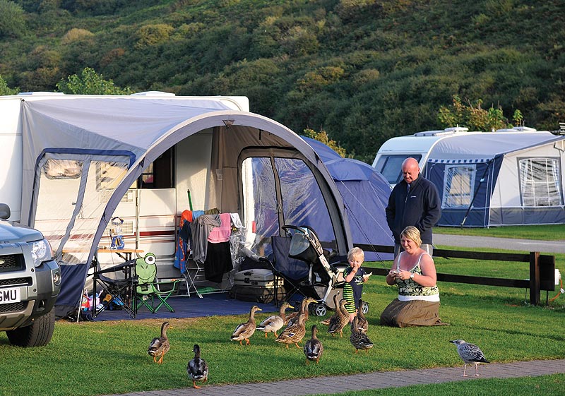 Touring & Camping In Newquay Newquay Campsite Porth Beach Porth Beach